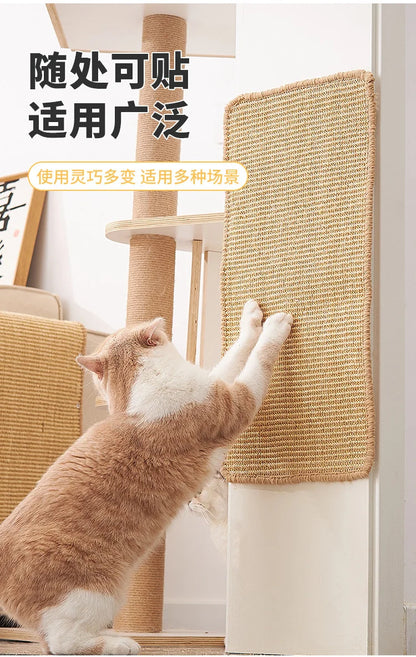 Scratcher Sisal Hemp Board Wall Pad Furniture Protective Scratching Post For Cat Paw Training
