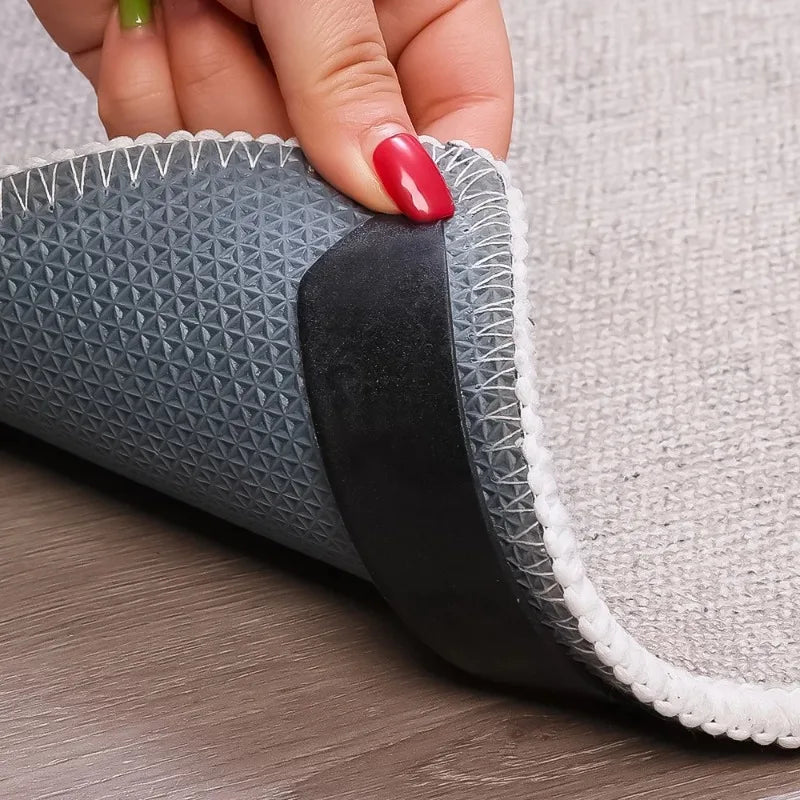 80/8pcs Carpet Non-slip Stickers Reusable Washable Anti Curling Carpet Patches Fixed Sticker Floor Rug Mat Grip Stoppers Tapes
