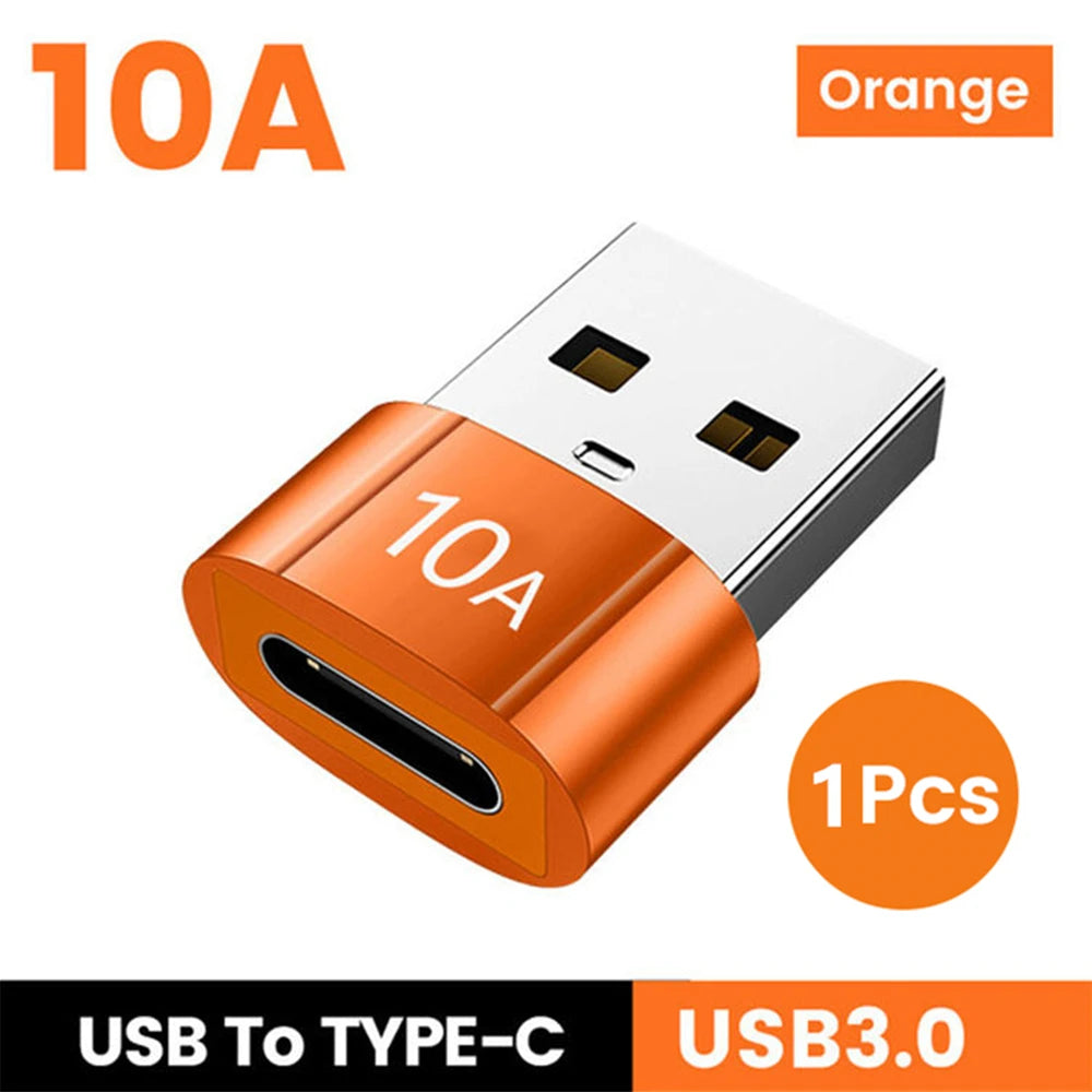 USB 3.0 10A USB A To USB C OTG Adapter Type C to USB Converter USB 3.0 Adapter For Xiaomi 12 MacBook USB To Type C OTG Connector