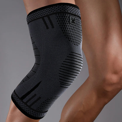 1 Pcs Compression Knee Support Sleeve Elastic Knee Pads Brace Springs Gym Sports Protector Basketball Hiking leg guards
