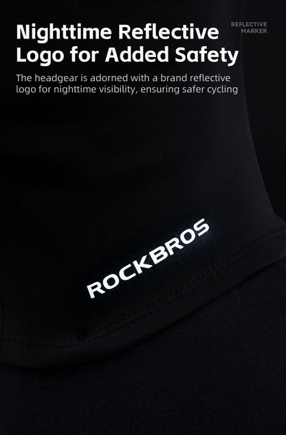 ROCKBROS Keep Warm Bicycle Full Face Mask Winter Windproof Fleece Cycling Head Caps Mask Balaclava Ski Motorcycle Bike Headgear