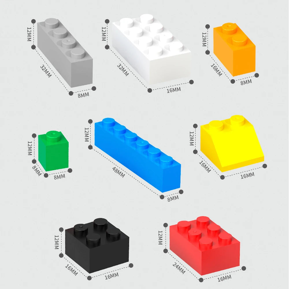 125/250g Building Blocks Bulk Set City Classic Bricks Colorful Assembly DIY Creative Toy Educational Interactive Toy for Kids