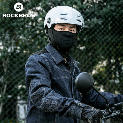 ROCKBROS Keep Warm Bicycle Full Face Mask Winter Windproof Fleece Cycling Head Caps Mask Balaclava Ski Motorcycle Bike Headgear