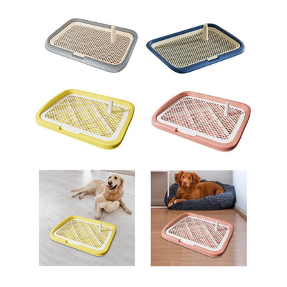 Mesh Grids Toilet Reusable Indoor Outdoor Splashproof Puppy Pee Pad Holder Training Tray Dog Potty for Dogs and Cats Puppy