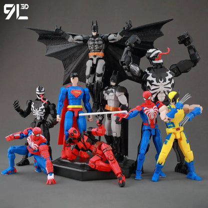9L3D Superman Invincible Boy Batman Action Figure LUCKY13 Multi-Jointed Poseable T13 Titan13 Hero Model Dummy13 Collectible Toys