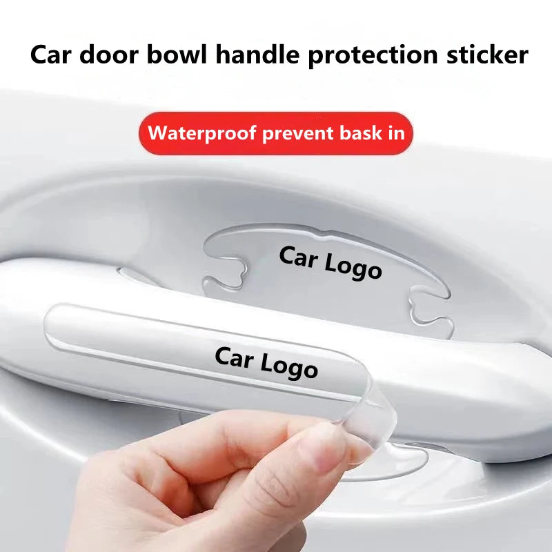 Car Door Handle Bowl Scratch Protector Universal Invisible Stickers Rearview Mirror Protection Strip For Car Accessories