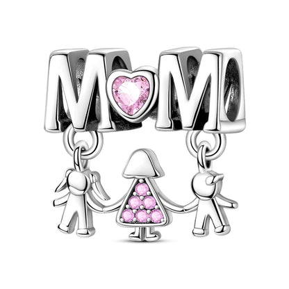 925 Sterling Silver Pink Charms Beads Butterfly Perfume Bottle Crown Heart Shaped Zircon Charms for Women Fine DIY Jewelry Gifts
