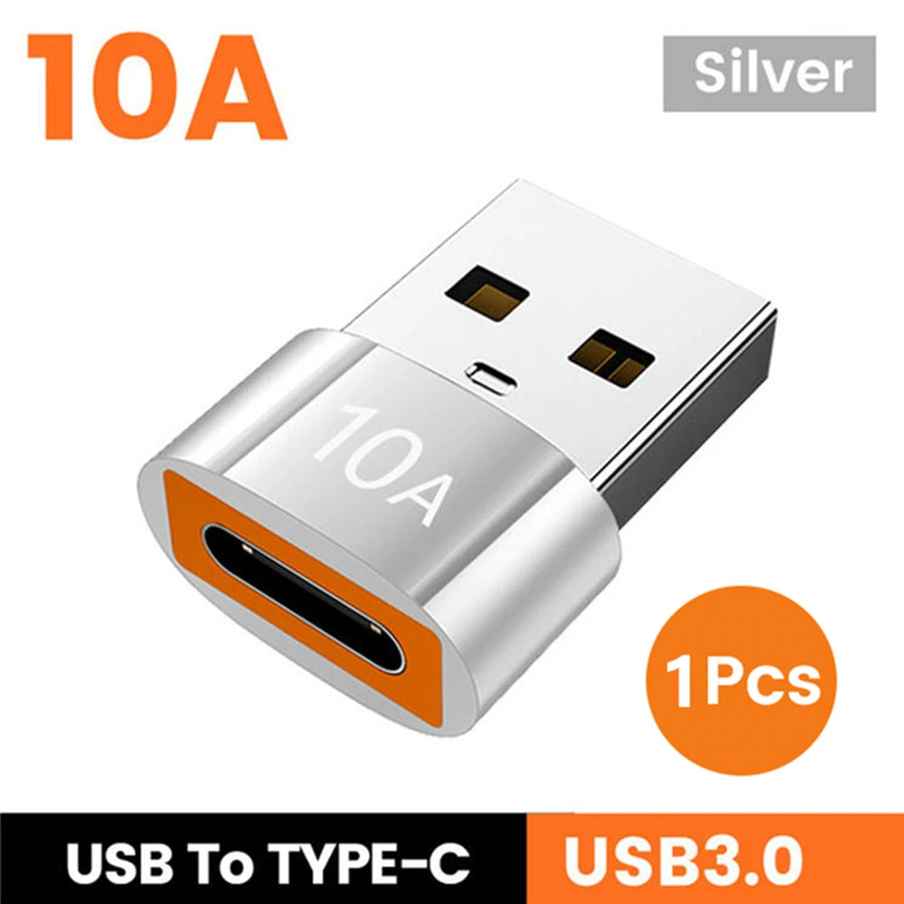 USB 3.0 10A USB A To USB C OTG Adapter Type C to USB Converter USB 3.0 Adapter For Xiaomi 12 MacBook USB To Type C OTG Connector