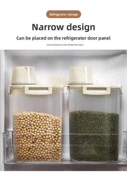 1.75/ 2.5/3L Food Grade Grain and Miscellaneous Grain Storage Box, Rice Bucket Storage Tank, Sealing Tank, Kitchen Utensil New