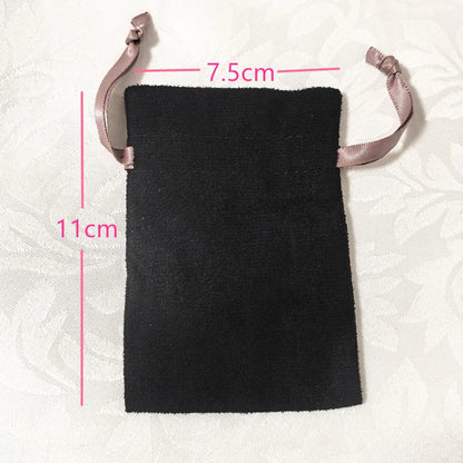 50Pcs High Quality  Charms Earrings Jewelry Packaging Bags Wedding Drawstring Velvet Pouches Gift Bag