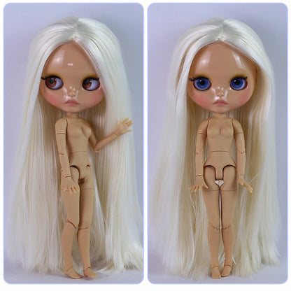 ICY DBS Blyth Doll 1/6 Joint 30cm Brown Skin Glossy Face Toothed Mouth Girl Doll BJD Toy Gift