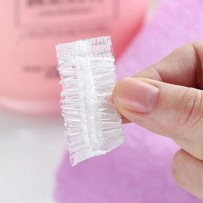 100Pcs Disposable Hair Dye Earmuff Waterproof Ear Cover Baking Oil Wash Shower Bathing Barber Hairdressing Cleaning Accessories