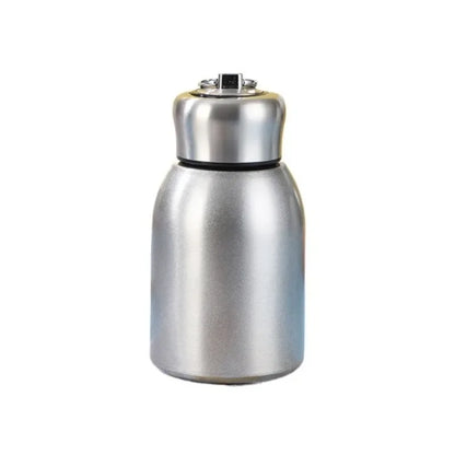 Mini Chubby Big Belly Cup Stainless Steel Thermos Cup Portable Carrying Ring 300ml Vacuum Flask Insulated Hot Water Bottle