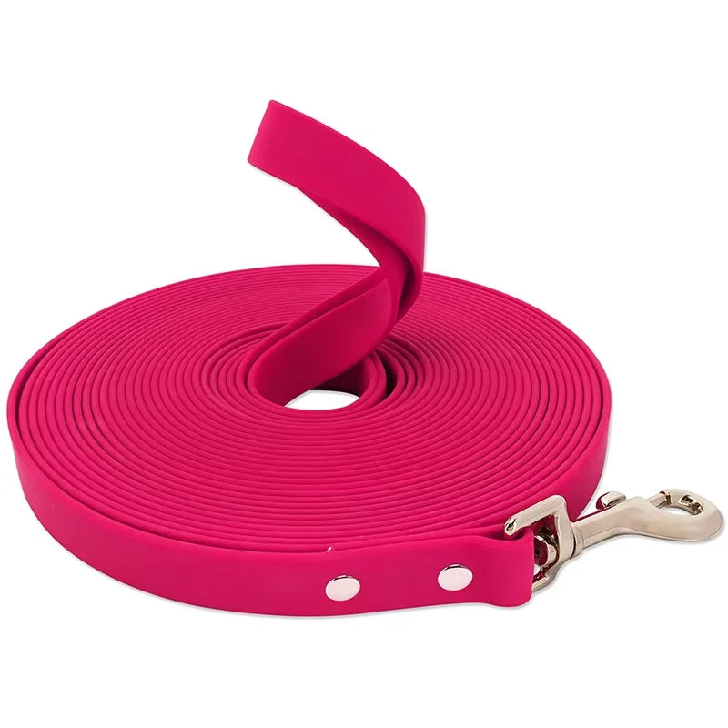 PVC Long Dog Leashes Cat Traction Lead Rope Candy Color Outdoor Short Pet Leash Blue Rose Red Yellow