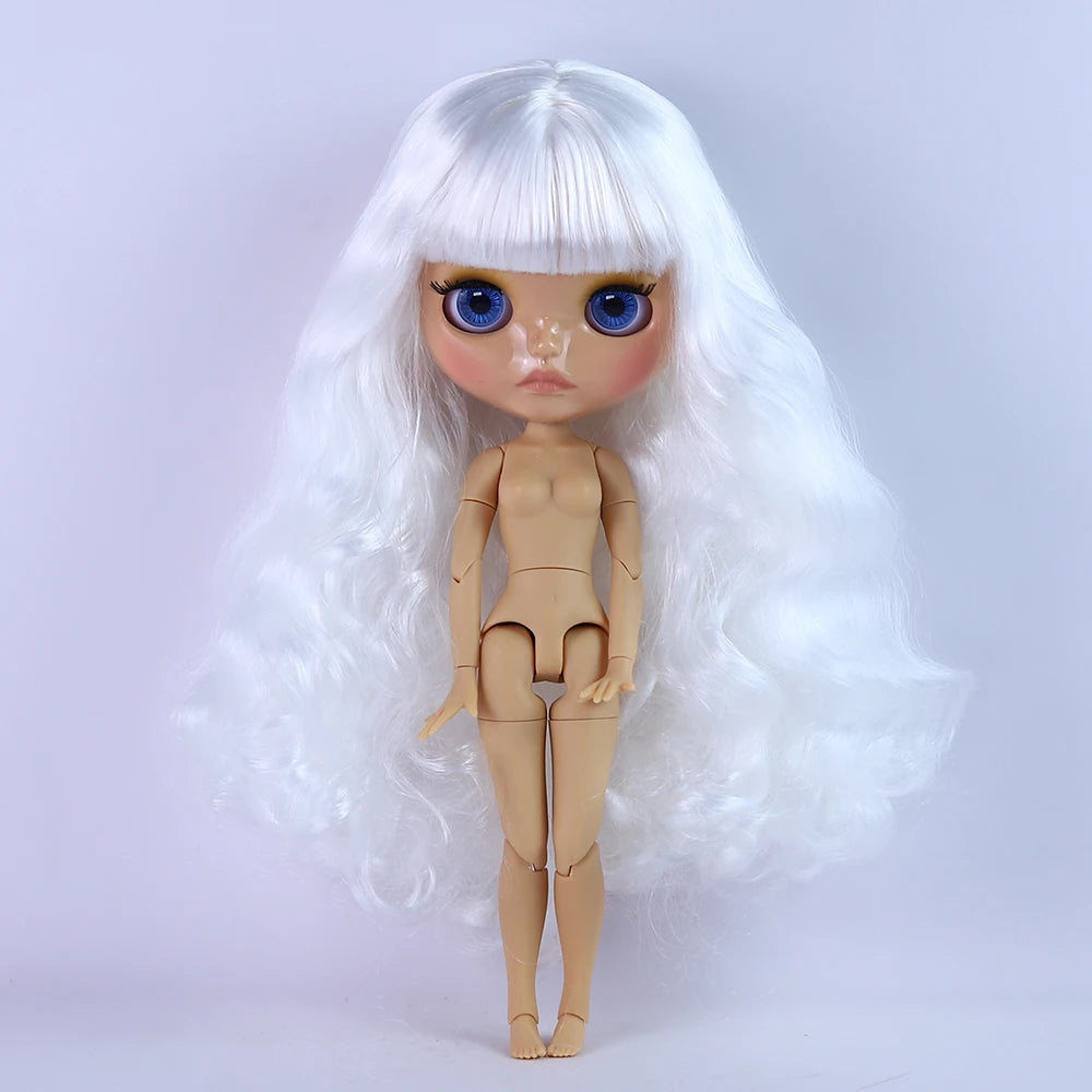 ICY DBS Blyth Doll 1/6 Joint 30cm Brown Skin Glossy Face Toothed Mouth Girl Doll BJD Toy Gift