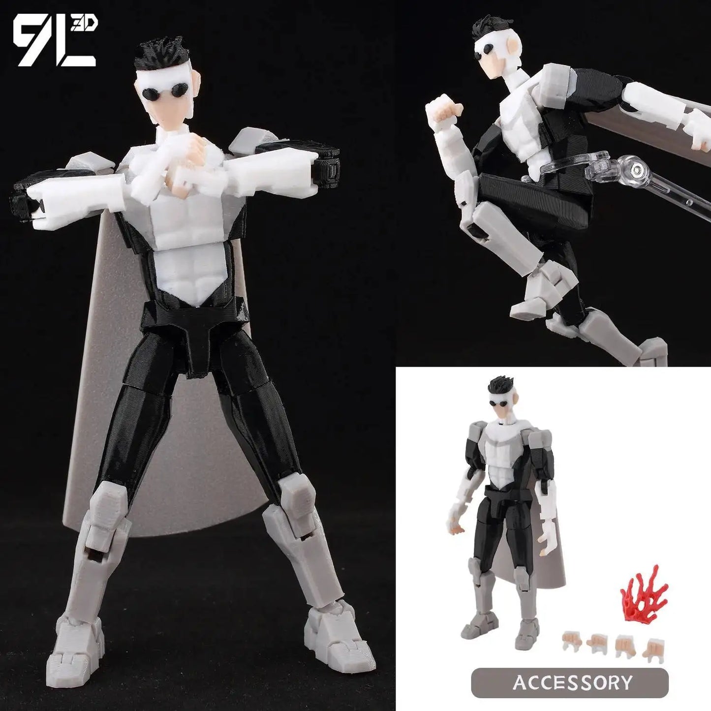 9L3D Superman Invincible Boy Batman Action Figure LUCKY13 Multi-Jointed Poseable T13 Titan13 Hero Model Dummy13 Collectible Toys