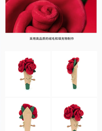 Jellycat Bunny;Crimson Dragon; Rose Bouquet; Plush Toy; Valentine's Day Gift 2026 New Year'sGift