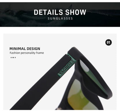 VAGHOZZ Brand Classic Sunglasses Men UV400 Fishing Sun Glasses Women Square Outdoor Male Sport Eyewear Driving Shades