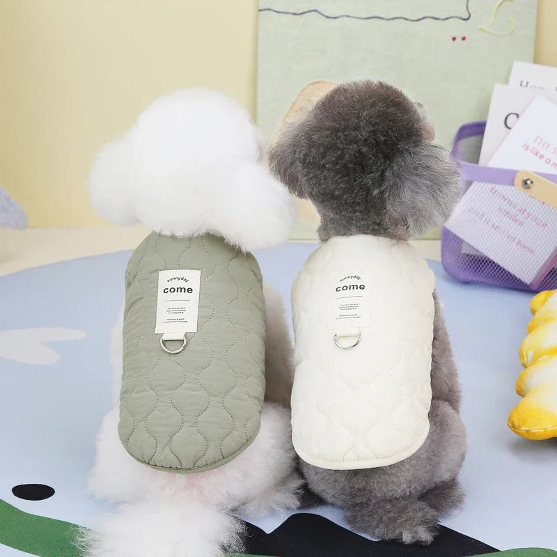 Warm Winter Pet Vest Jacket Cotton Dog Cat Coat Small Medium Puppy Clothes Apparel For Yorkie Chihuahua Maltese Bulldog