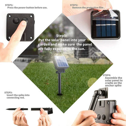 7M/12M/22M/32M LED Solar String Fairy Lights Outdoor Path Garlands Lamp Patio Waterproof Christmas Wedding Garden Street Lights