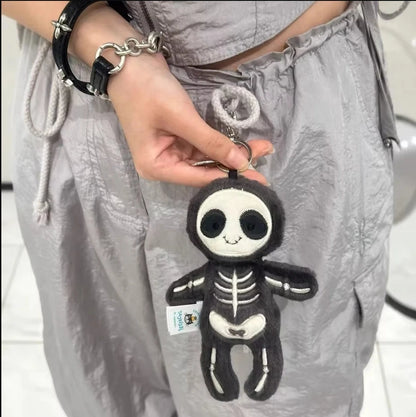 @@Jelly Pendant Keychain Cute Girl Bag Pendant Plush Toy Keyring Plush Toy Kawaii Holiday Gift G