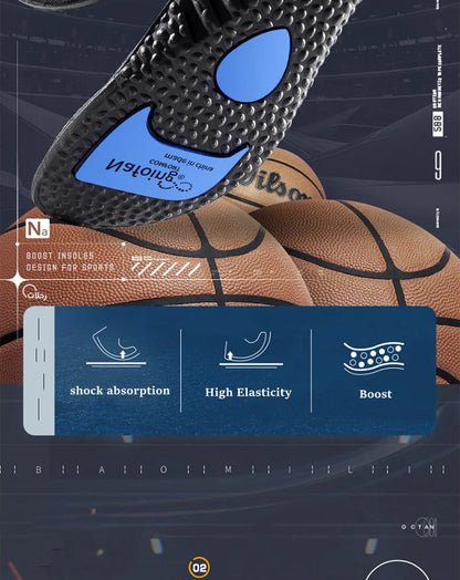 1Pair Height Increase Insoles for Feet PU Memory Foam Shoes Pad Breathable Orthopedic Heel Lift Insole for Sport Running Care