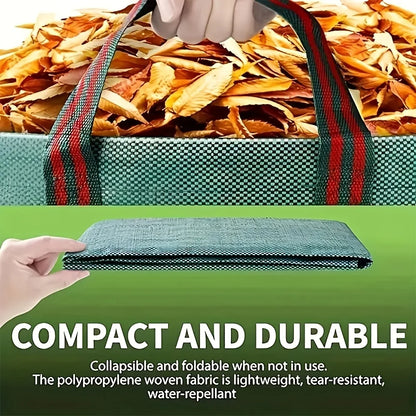 Heavy-Duty PP Garden Waste Bags - Reusable Yard Debris Bags with Industrial Fabric and Handles for Plant, and Leaf Collection