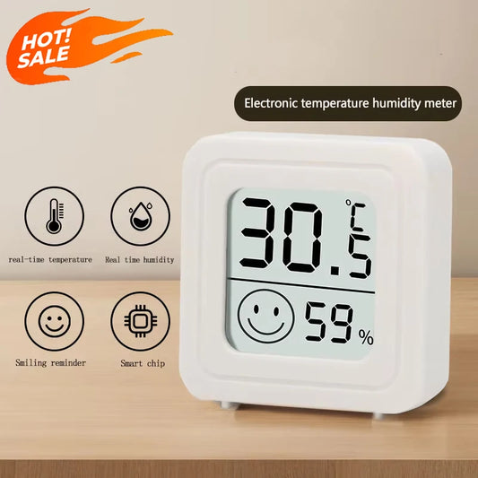 2026 New 1/4pcs Mini LCD Digital Thermometer Hygrometer Indoor Room Temperature Humidity Meter Sensor Gauge Weather Station Set
