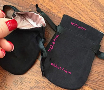 50Pcs High Quality  Charms Earrings Jewelry Packaging Bags Wedding Drawstring Velvet Pouches Gift Bag