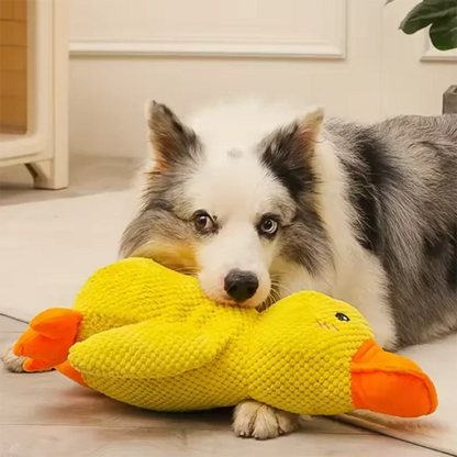 Dog Toy Plush,Sleeping Duck With Sound Pet Interactive Plush Bite Resistant Teeth Grinding Puppy Cat Relieve Boredom Pet Product