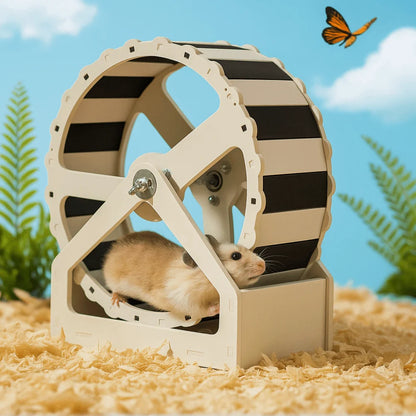 Durable Plastic Hamster Running Wheel Silent Stable Base Rodent Running Wheel 21cm Colorful Exercise Wheel Pet Exercise