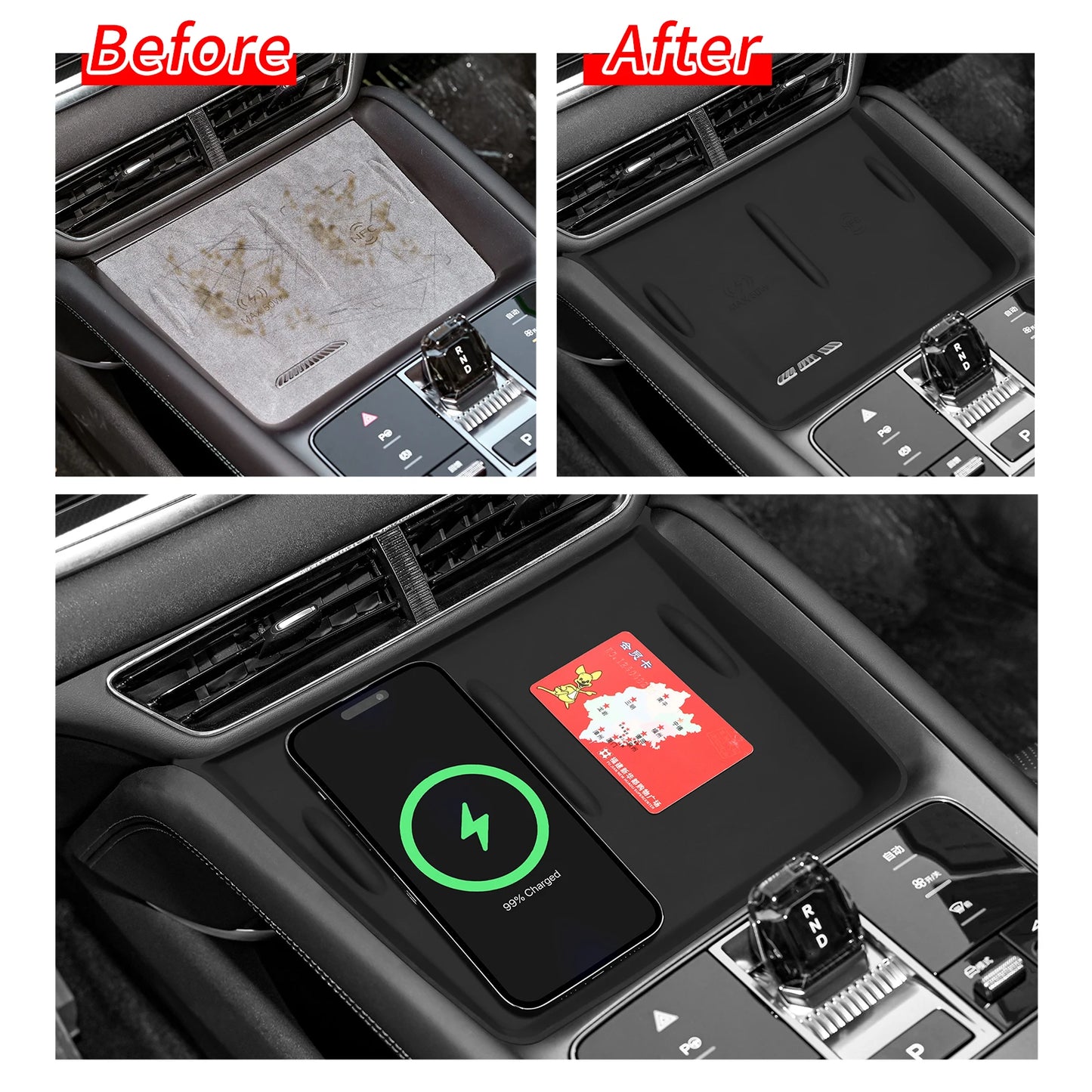 for BYD Sealion 07 (not for 4WD) 2024-2025 Storage Box Car Tray Cup Box Anti-slip Pad Organizers Interior Accessories Tidying