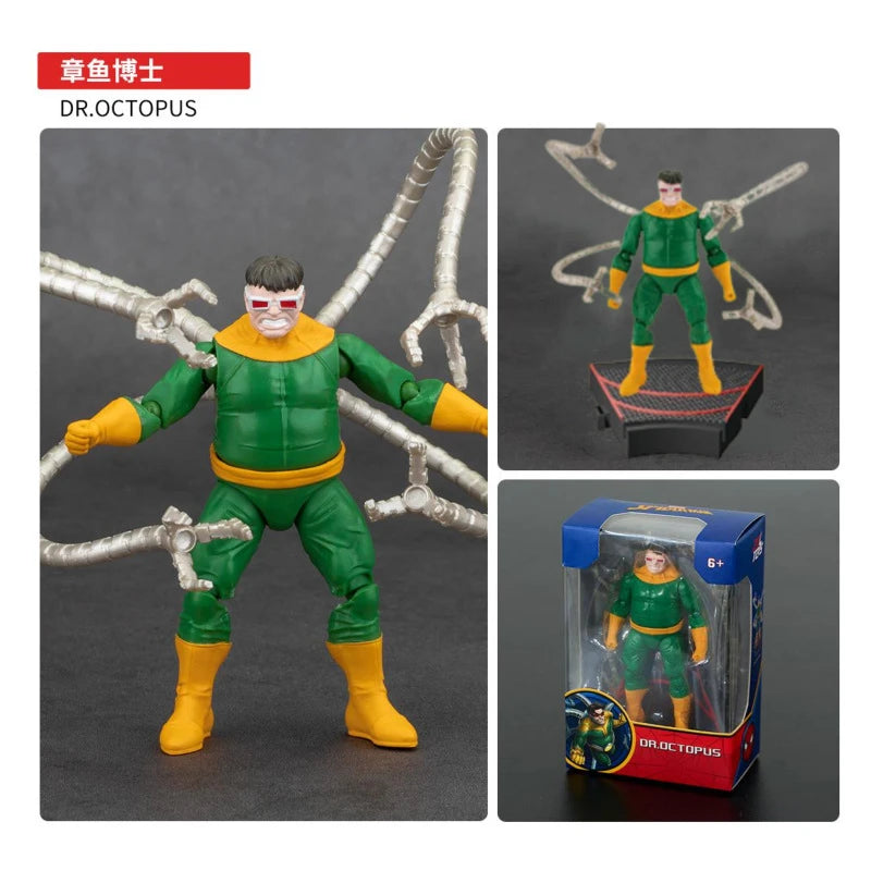 ZD Original Spider Man 4inch GREEN GOBLIN Doctor Octopus VENOM Action Figures MILES GWEN ELECTRO SCARLET SPIDER 2099 RHINO Toys