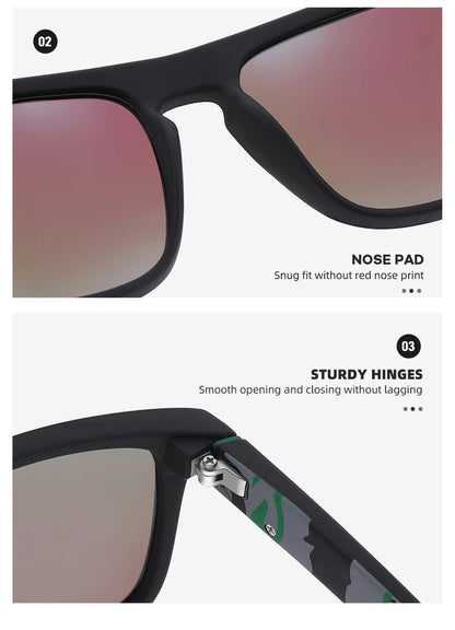 VAGHOZZ Brand Classic Sunglasses Men UV400 Fishing Sun Glasses Women Square Outdoor Male Sport Eyewear Driving Shades