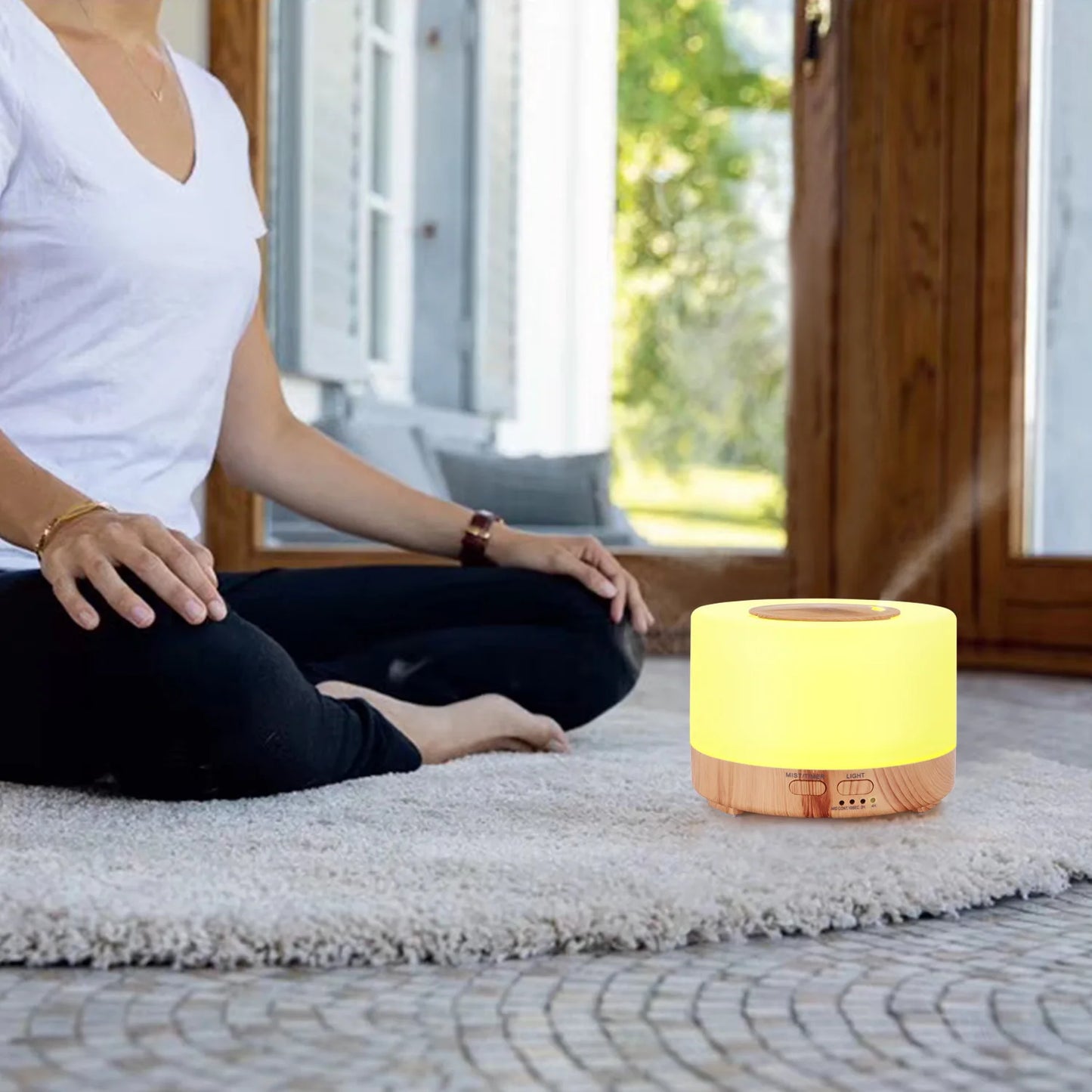 Tuya WiFi Smart Humidifier Essential Oil Diffuser Aromatherapy Ultrasonic Air Humidifiers Aroma Diffuser Work with Google Home