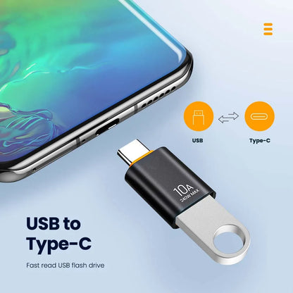 USB 3.0 10A USB A To USB C OTG Adapter Type C to USB Converter USB 3.0 Adapter For Xiaomi 12 MacBook USB To Type C OTG Connector