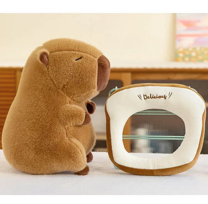 Capybara Plush Toy Stuffed Animal Soft Hugging Capybara Ornament Plush Toy Doll for Kids Adults Birthday Gift Home Decoration