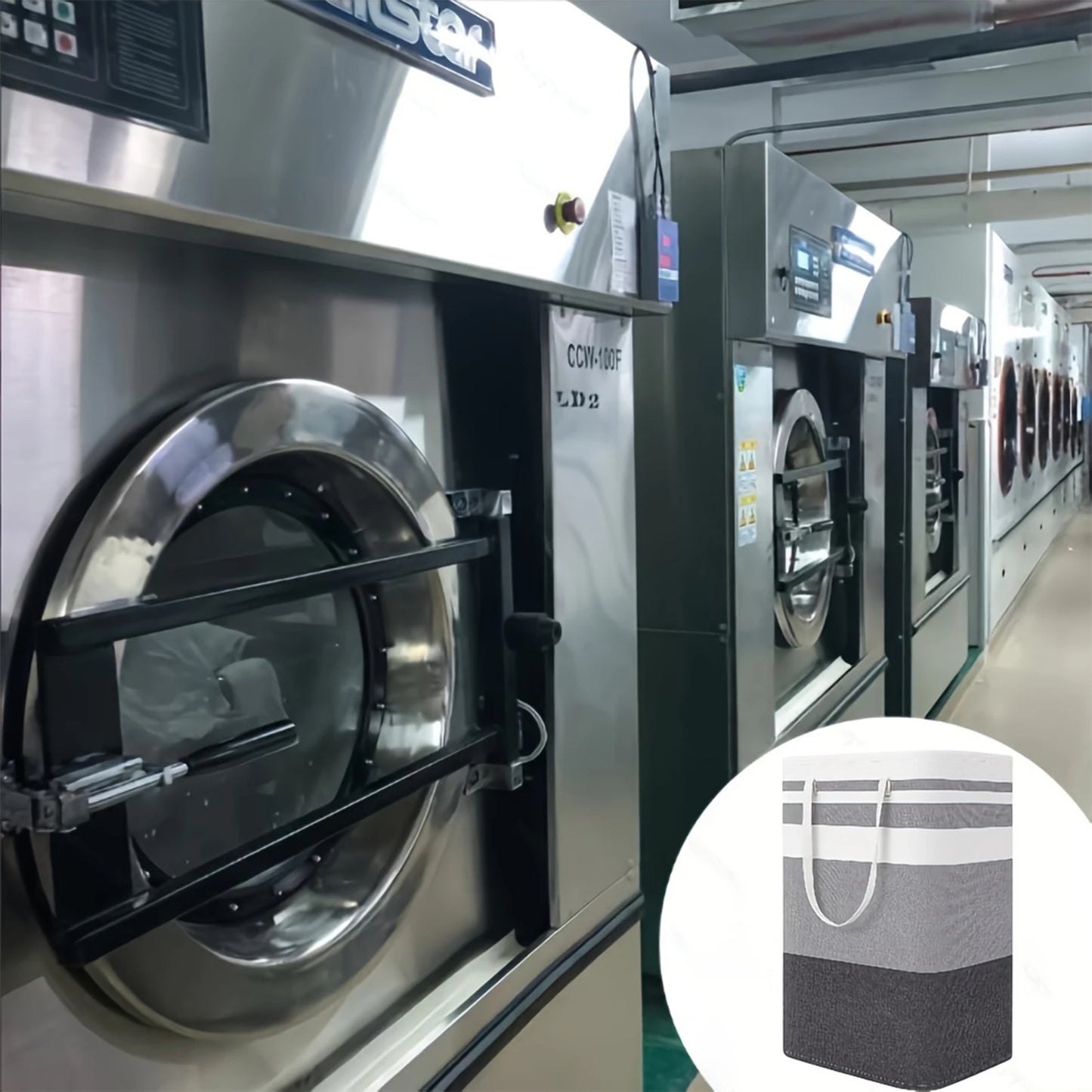 75L Large Laundry bags Baskets with Handles Durable Dirty Clothes Hamper Storage Basket for Home Dorm Hotels Laundry 40*30*60cm