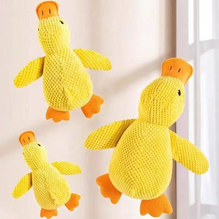 Dog Toy Plush,Sleeping Duck With Sound Pet Interactive Plush Bite Resistant Teeth Grinding Puppy Cat Relieve Boredom Pet Product