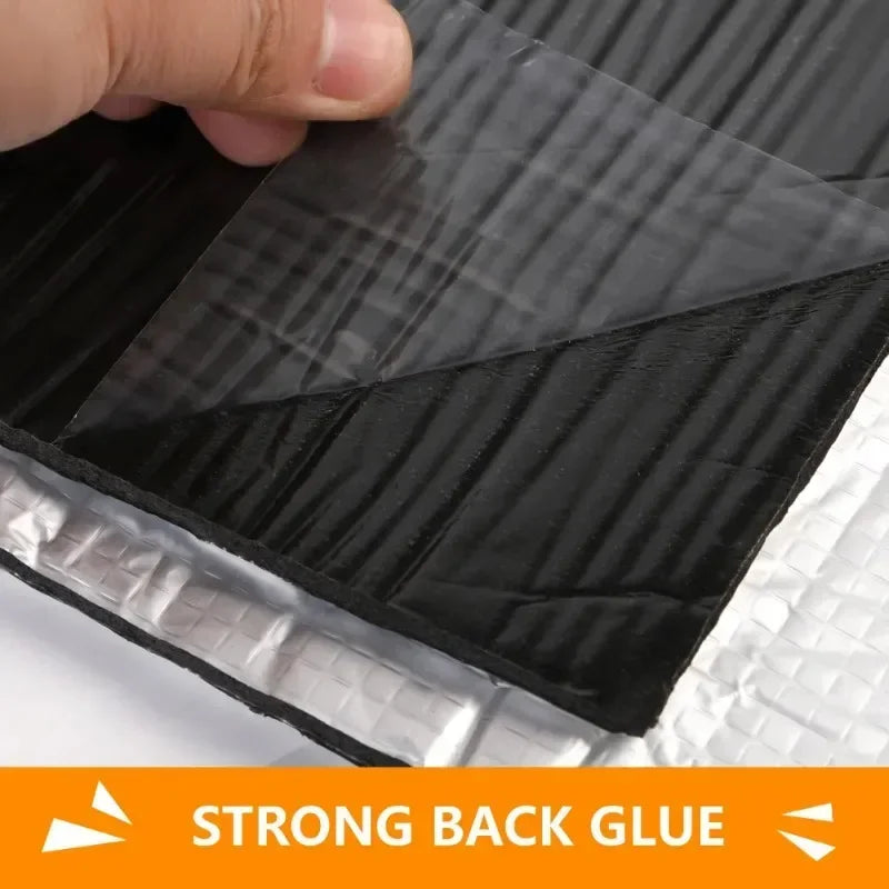 Fireproof Heat and Sound Insulation Mat 200x50cm Acoustic Thermal Mat Soundproof Wall Panels Noise Insulation for Car Deadening