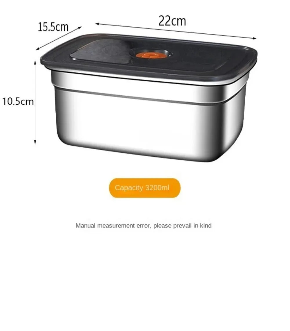 High Quality Stainless Steel Camping Lunch Box Sealed Refrigerator Freezer Storage Box Leak-proof Microwave Suitable Bento Box