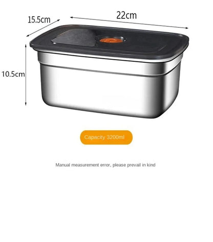 High Quality Stainless Steel Camping Lunch Box Sealed Refrigerator Freezer Storage Box Leak-proof Microwave Suitable Bento Box