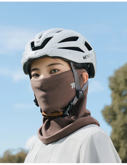 WEST BIKING Thermal Cycling Mask Winter Windproof Breathable Ear-hanging Mask Skiing Climbing Scarf Warm Balaclava Sports Gear
