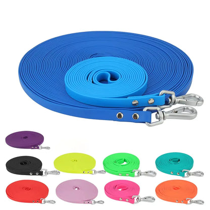 PVC Long Dog Leashes Cat Traction Lead Rope Candy Color Outdoor Short Pet Leash Blue Rose Red Yellow