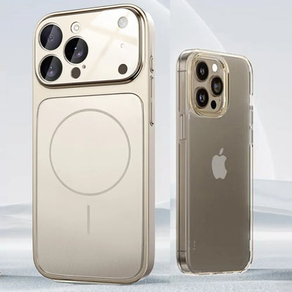 Original Glass Nano Matte Case For iPhone 17 Air 16 15 14 13 Pro Max 17Pro Magnetic For Magsafe Wireless Charging Armor Funda