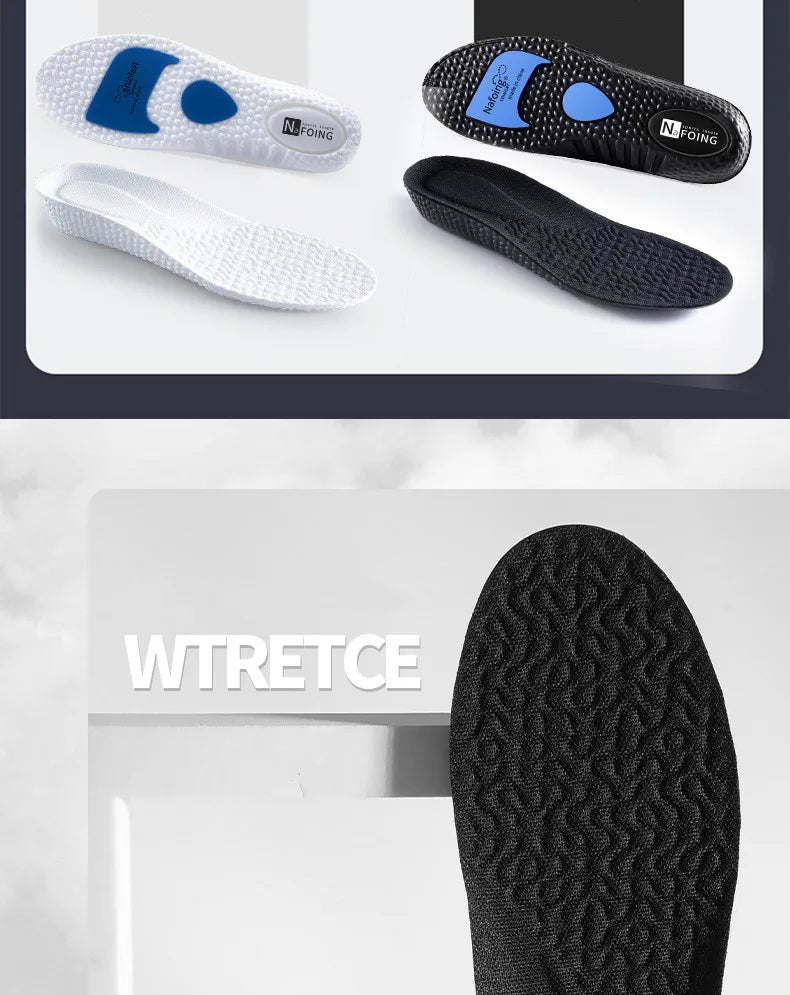 1Pair Height Increase Insoles for Feet PU Memory Foam Shoes Pad Breathable Orthopedic Heel Lift Insole for Sport Running Care