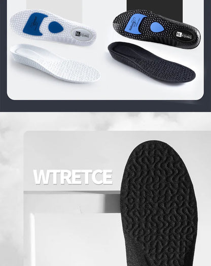 1Pair Height Increase Insoles for Feet PU Memory Foam Shoes Pad Breathable Orthopedic Heel Lift Insole for Sport Running Care