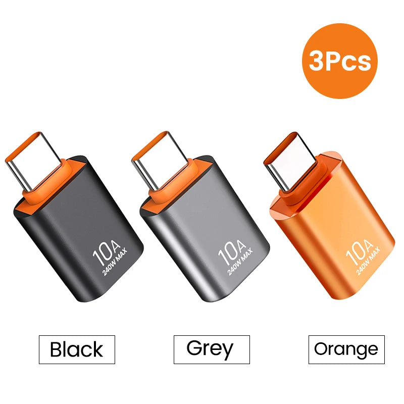 USB 3.0 10A USB A To USB C OTG Adapter Type C to USB Converter USB 3.0 Adapter For Xiaomi 12 MacBook USB To Type C OTG Connector
