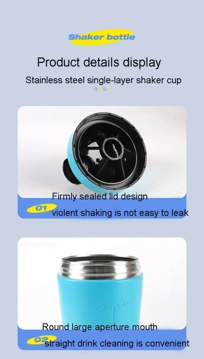 Multi-Color Stainless Steel Single-Ayer Sports Shaking Cup Simple Leakproof Design Suitable For Fitness And Sports Cups
