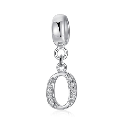 925 Sterling Silver Charms Original Letter Alphabet A-Z Pendant Beads Fit Brand Bracelets Necklaces Diy Jewelry For Women